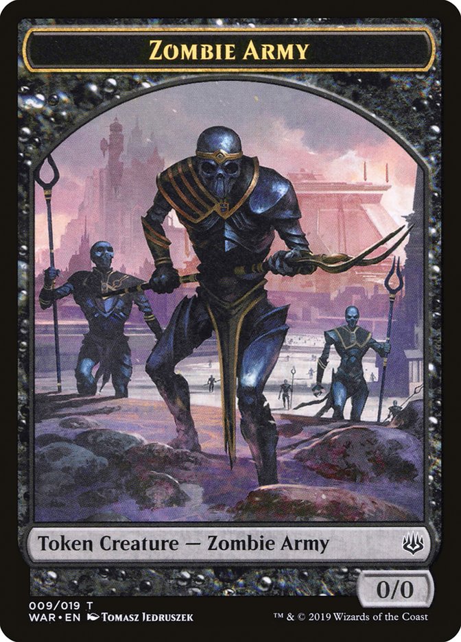 Zombie Army Token (009/019) [War of the Spark Tokens] | Gear Gaming Bentonville