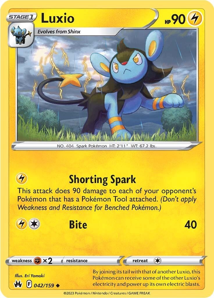 Luxio (042/159) (42) [Sword & Shield: Crown Zenith] | Gear Gaming Bentonville
