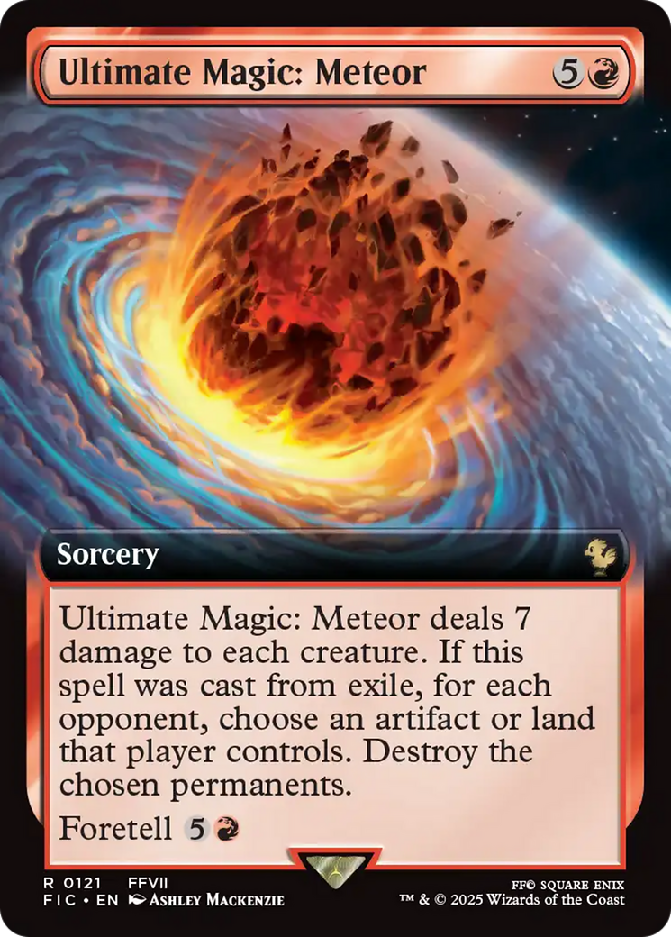 Ultimate Magic: Meteor (Extended Art) [FINAL FANTASY Commander] | Gear Gaming Bentonville