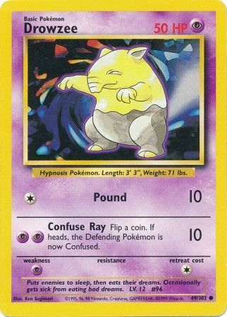 Drowzee (49/102) [Base Set Unlimited] | Gear Gaming Bentonville