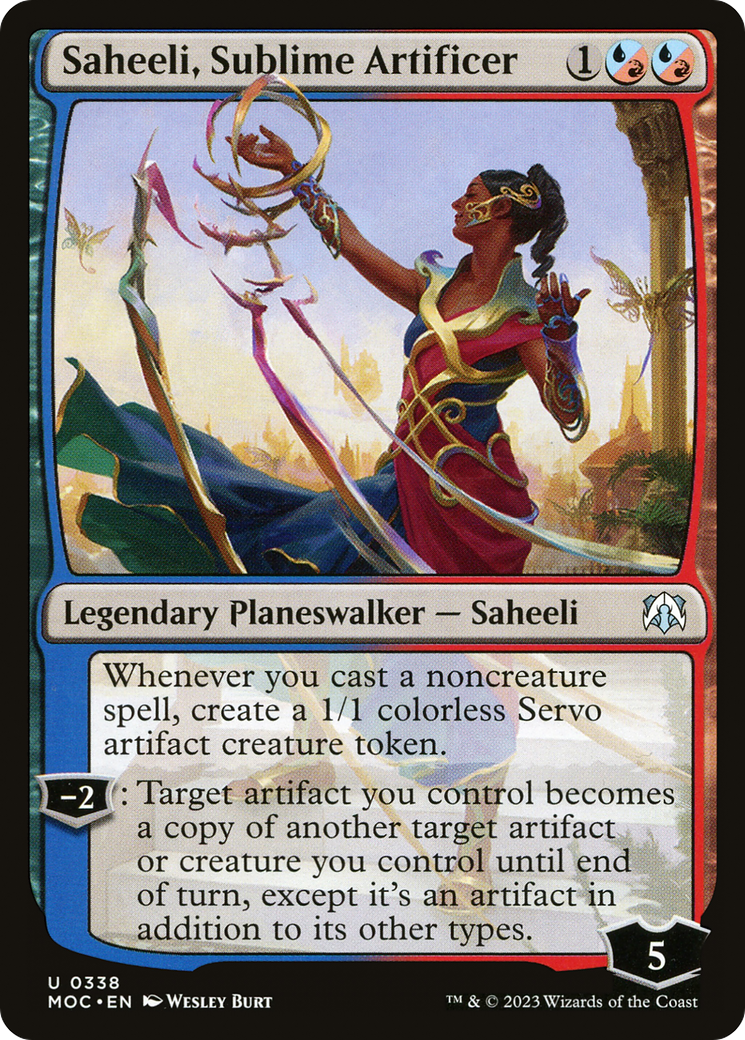 Saheeli, Sublime Artificer [March of the Machine Commander] | Gear Gaming Bentonville