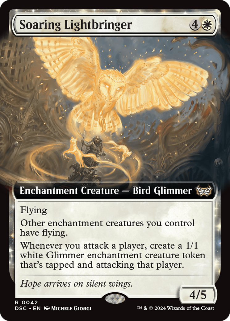 Soaring Lightbringer (Extended Art) [Duskmourn: House of Horror Commander] | Gear Gaming Bentonville