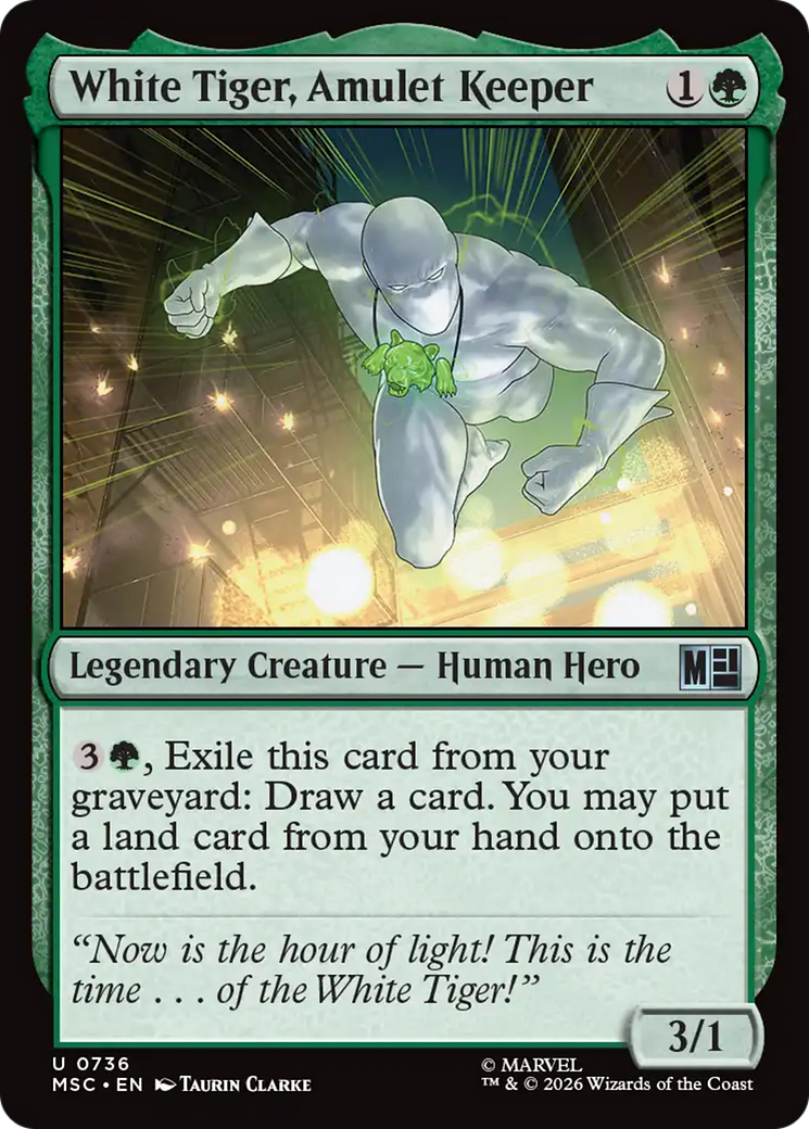 White Tiger, Amulet Keeper [Marvel Super Heroes Commander] | Gear Gaming Bentonville