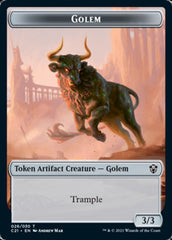 Golem (026) // Thopter Double-Sided Token [Commander 2021 Tokens] | Gear Gaming Bentonville