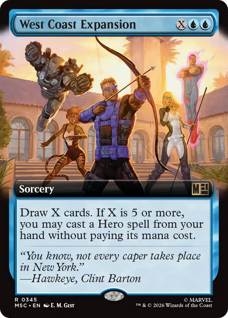 West Coast Expansion (Extended Art) [Marvel Super Heroes Commander] | Gear Gaming Bentonville