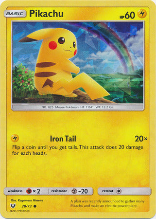 Pikachu (28/73) (Cracked Ice Holo) [Miscellaneous Cards] | Gear Gaming Bentonville