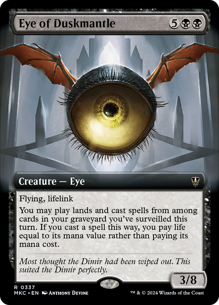 Eye of Duskmantle (Extended Art) [Murders at Karlov Manor Commander] | Gear Gaming Bentonville