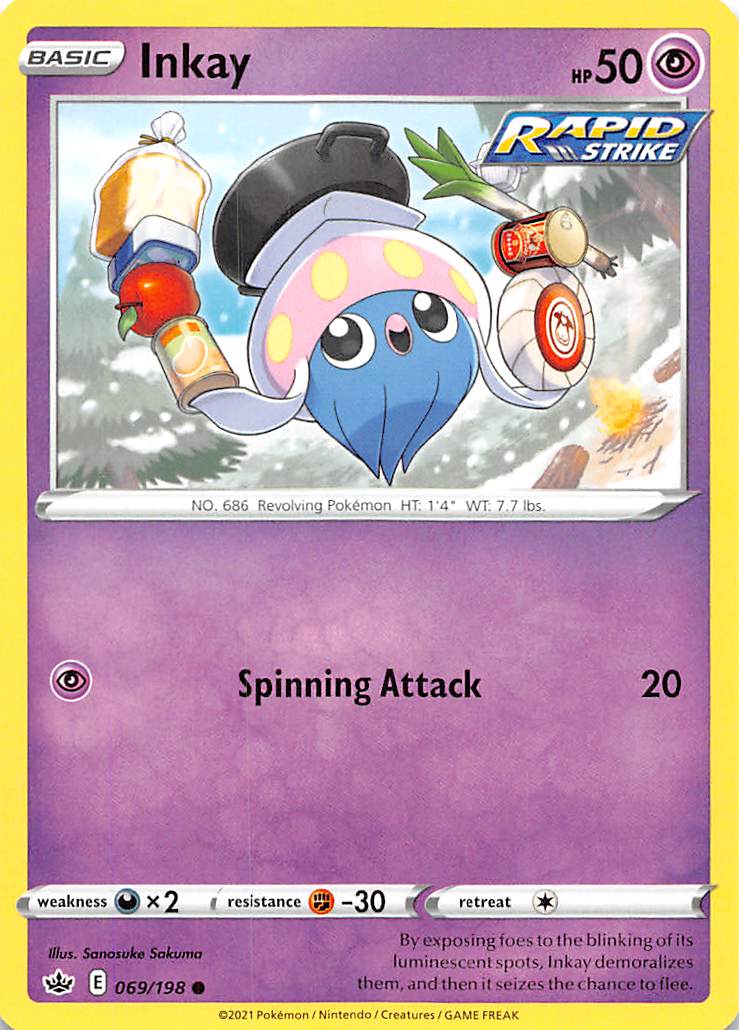 Inkay (069/198) [Sword & Shield: Chilling Reign] | Gear Gaming Bentonville