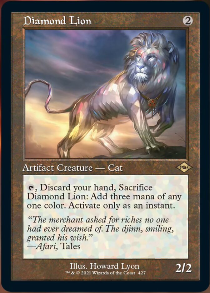 Diamond Lion (Retro Foil Etched) [Modern Horizons 2] | Gear Gaming Bentonville