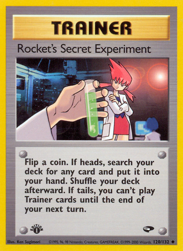 Rocket's Secret Experiment (120/132) [Gym Challenge 1st Edition] | Gear Gaming Bentonville