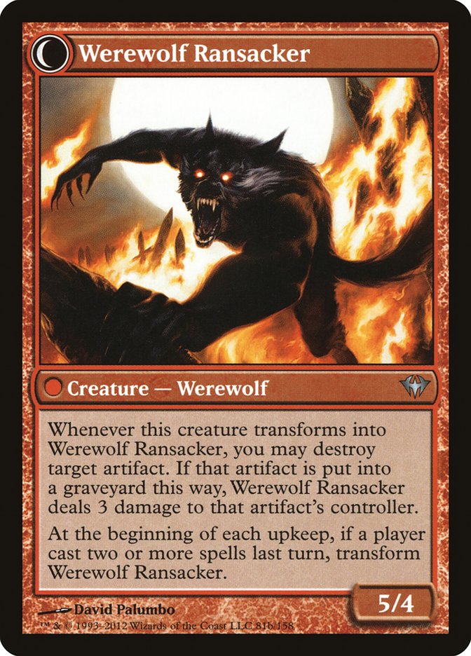 Afflicted Deserter // Werewolf Ransacker [Dark Ascension] | Gear Gaming Bentonville
