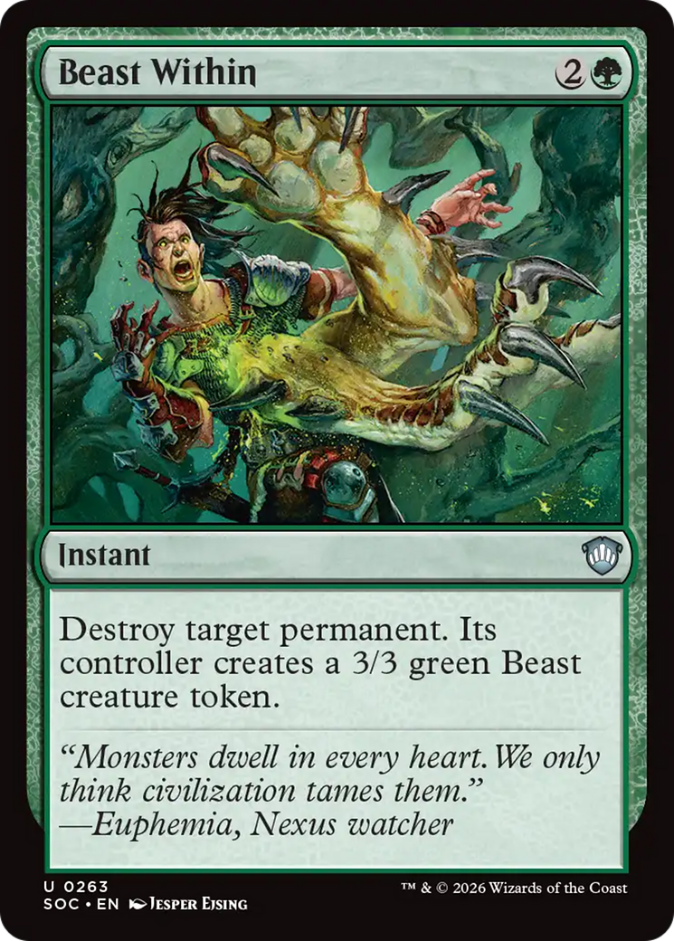 Beast Within [Secrets of Strixhaven Commander] | Gear Gaming Bentonville