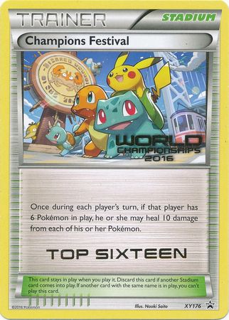 Champions Festival 2016 Top Sixteen (XY176) [XY: Black Star Promos] | Gear Gaming Bentonville