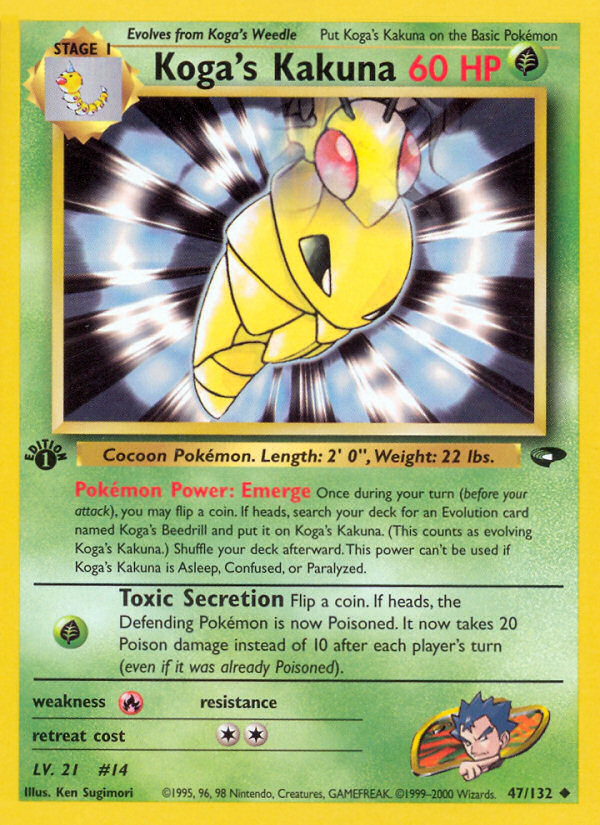 Koga's Kakuna (47/132) [Gym Challenge 1st Edition] | Gear Gaming Bentonville