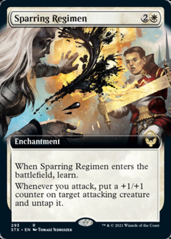Sparring Regimen (Extended Art) [Strixhaven: School of Mages] | Gear Gaming Bentonville