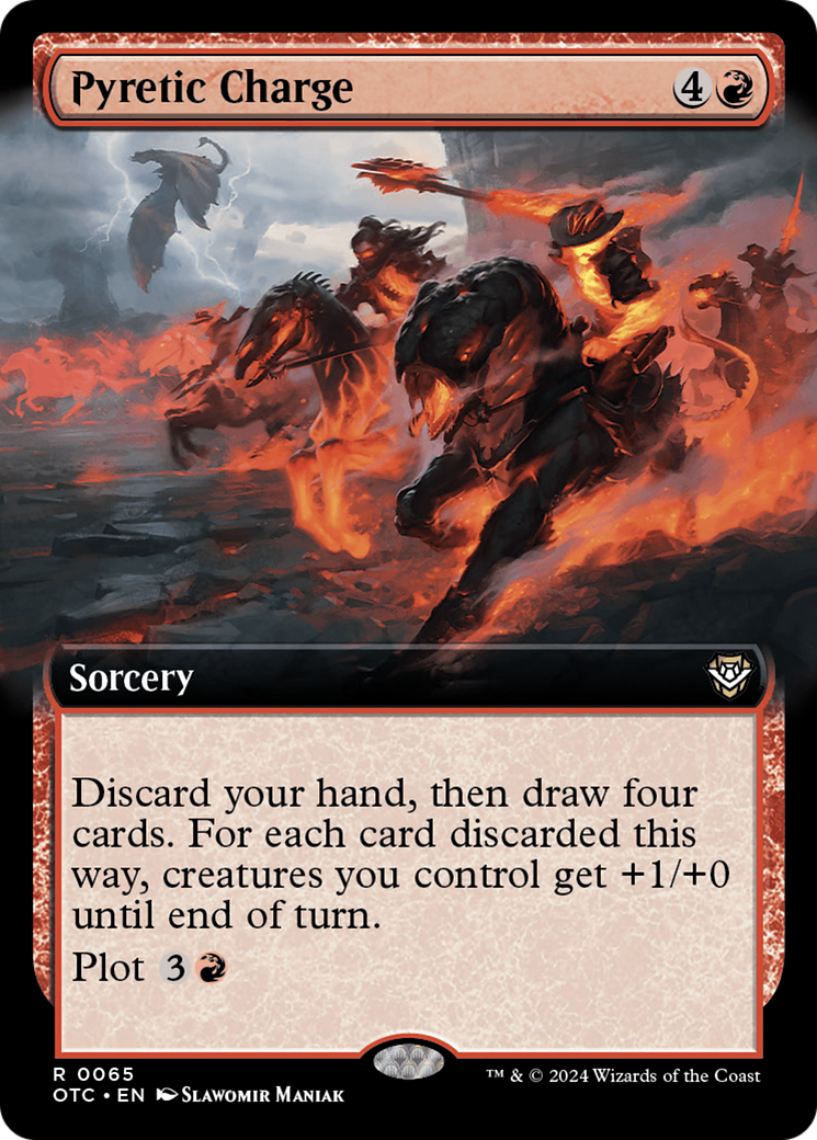 Pyretic Charge (Extended Art) [Outlaws of Thunder Junction Commander] | Gear Gaming Bentonville