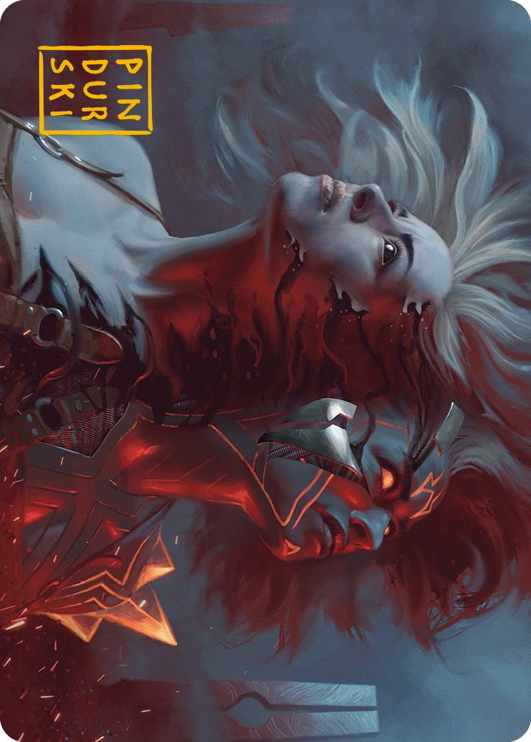 Thrill of Possibility Art Card (Gold-Stamped Signature) [Phyrexia: All Will Be One Art Series] | Gear Gaming Bentonville