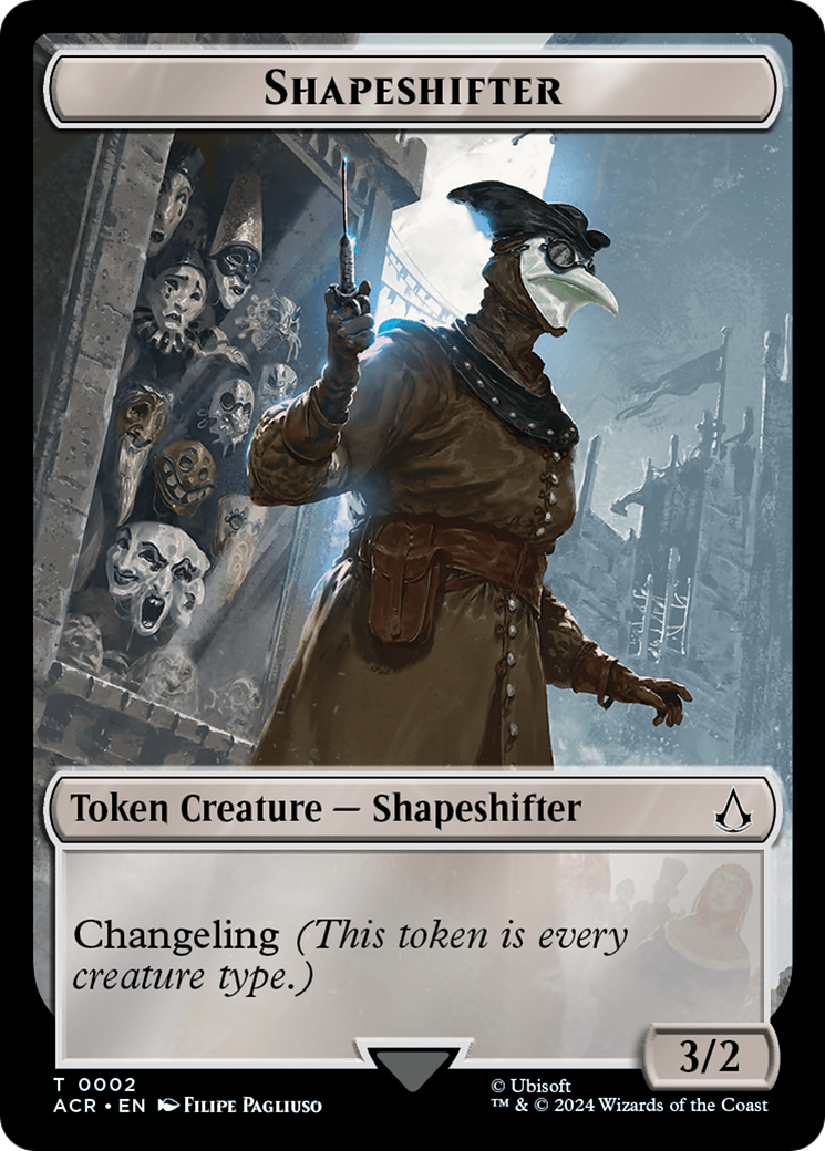 Assassin // Shapeshifter Double-Sided Token [Assassin's Creed Tokens] | Gear Gaming Bentonville