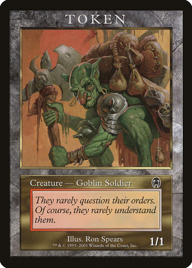 Goblin Soldier Token [Magic Player Rewards 2001] | Gear Gaming Bentonville