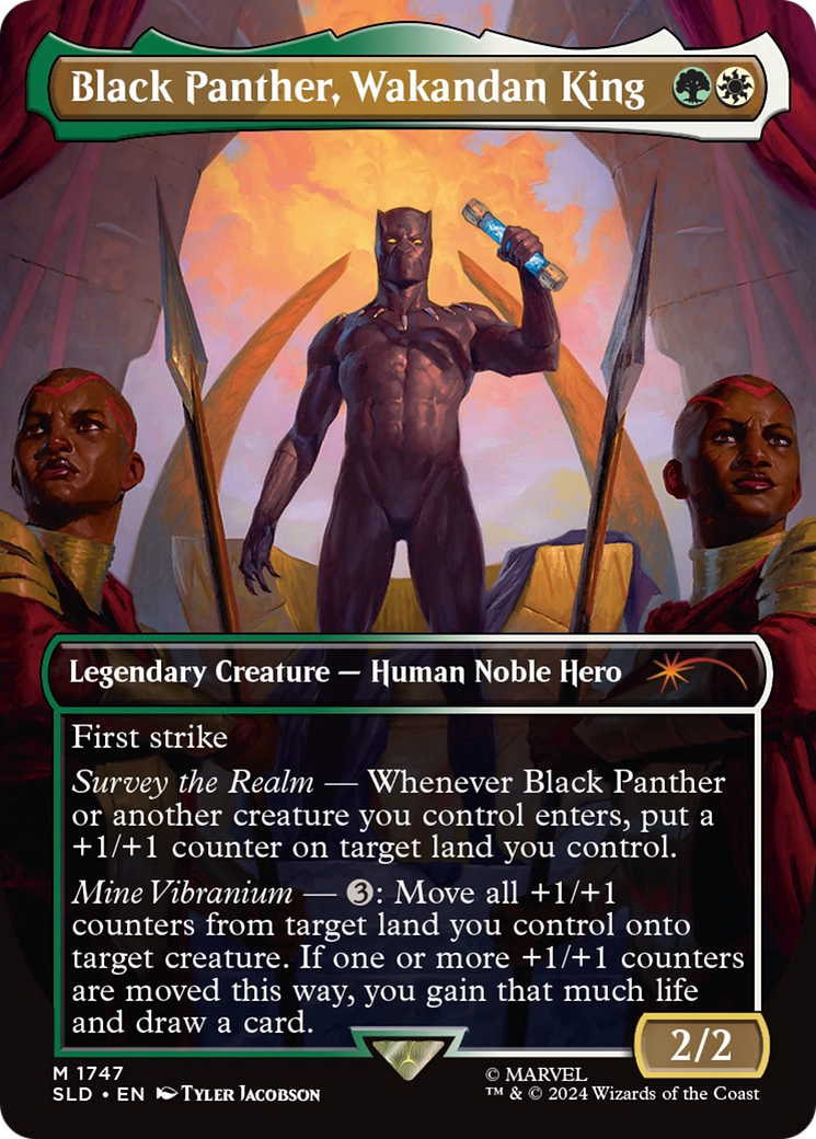 Black Panther, Wakandan King (Rainbow Foil) [Secret Lair Drop Series] | Gear Gaming Bentonville