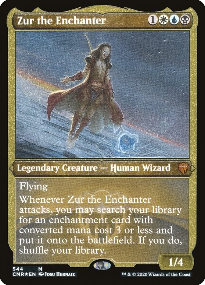 Zur the Enchanter (Etched) [Commander Legends] | Gear Gaming Bentonville
