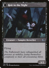 Heir of Falkenrath // Heir to the Night [Shadows over Innistrad] | Gear Gaming Bentonville
