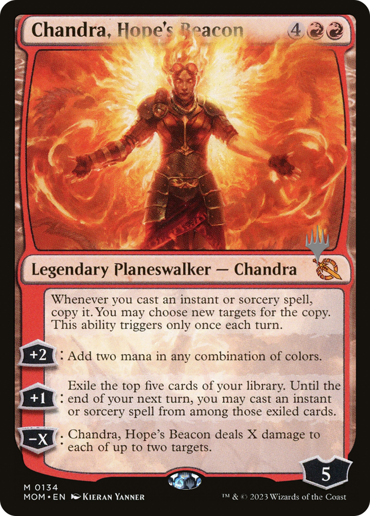 Chandra, Hope's Beacon (Promo Pack) [March of the Machine Promos] | Gear Gaming Bentonville