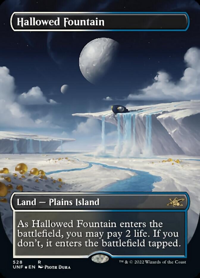 Hallowed Fountain (Borderless) (Galaxy Foil) [Unfinity] | Gear Gaming Bentonville