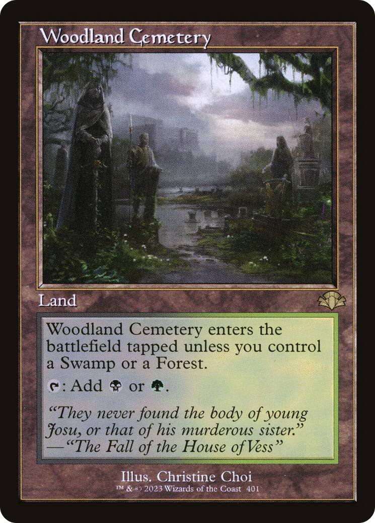 Woodland Cemetery (Retro) [Dominaria Remastered] | Gear Gaming Bentonville