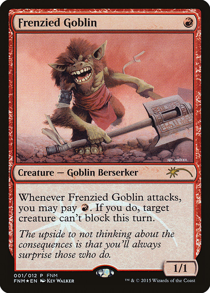 Frenzied Goblin [Friday Night Magic 2015] | Gear Gaming Bentonville