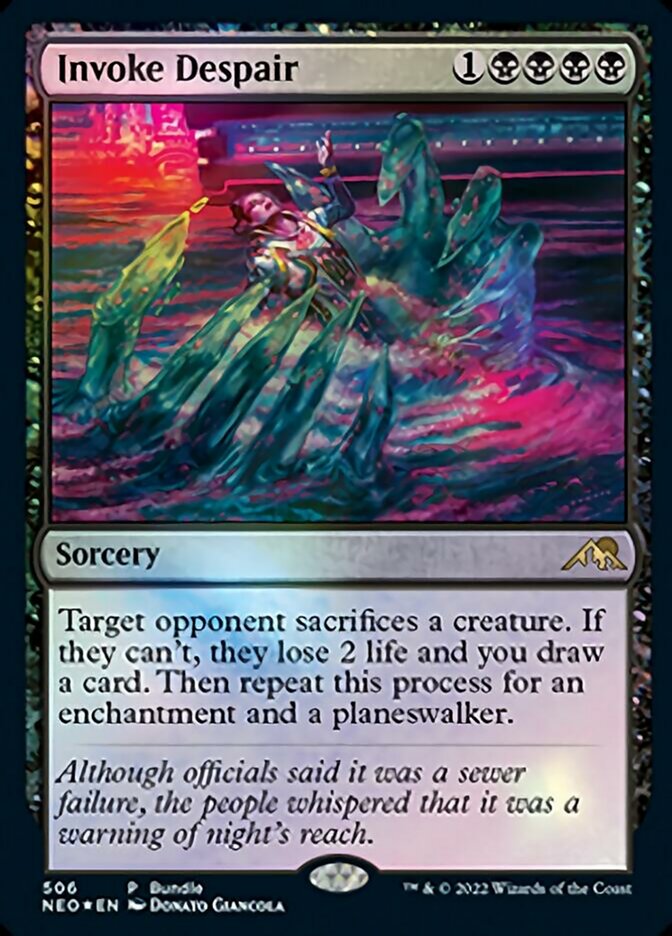 Invoke Despair (Bundle) [Kamigawa: Neon Dynasty] | Gear Gaming Bentonville