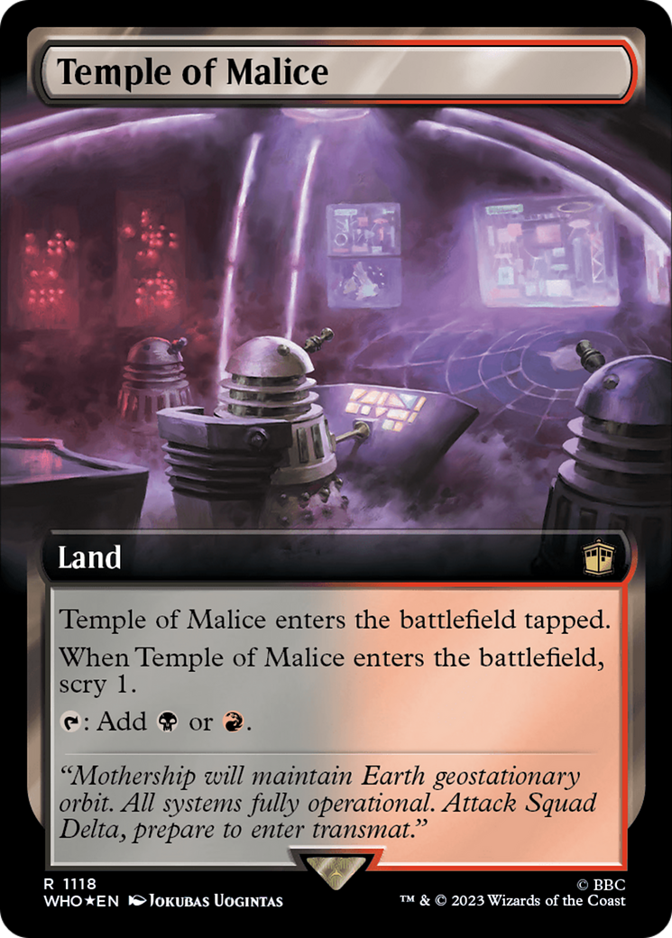 Temple of Malice (Extended Art) (Surge Foil) [Doctor Who] | Gear Gaming Bentonville