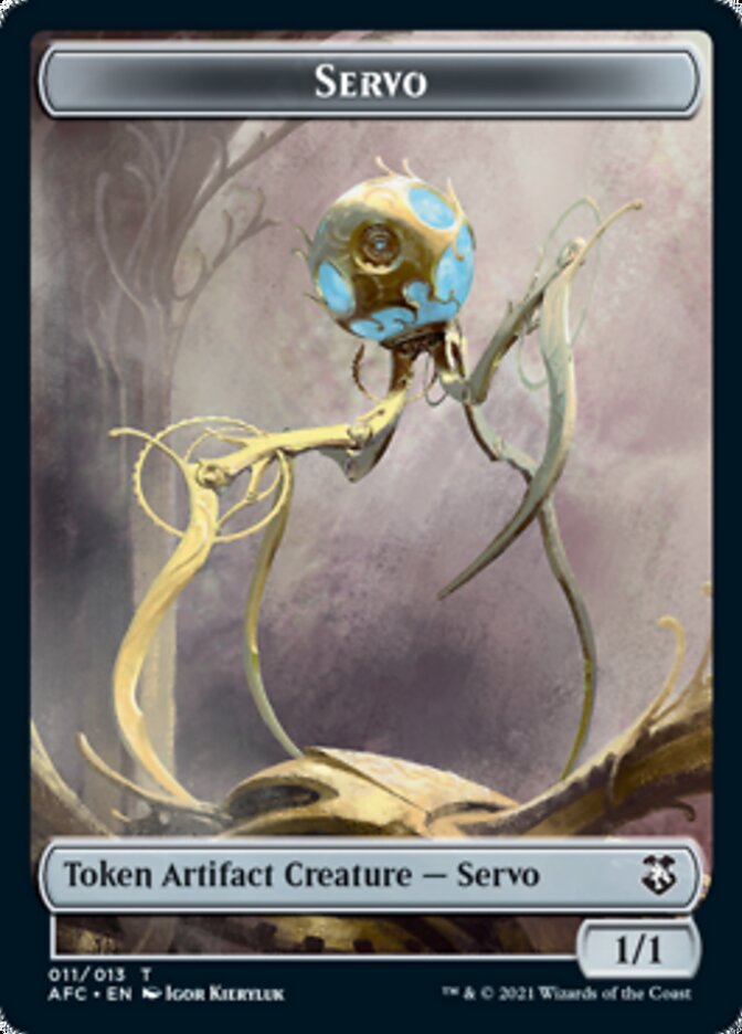Servo // Treasure Double-Sided Token [Dungeons & Dragons: Adventures in the Forgotten Realms Commander Tokens] | Gear Gaming Bentonville