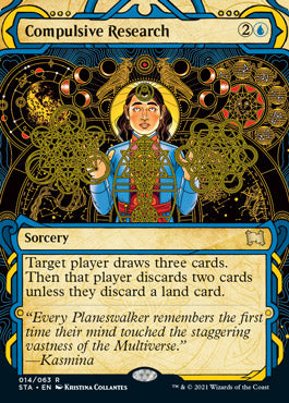Compulsive Research (Foil Etched) [Strixhaven: School of Mages Mystical Archive] | Gear Gaming Bentonville