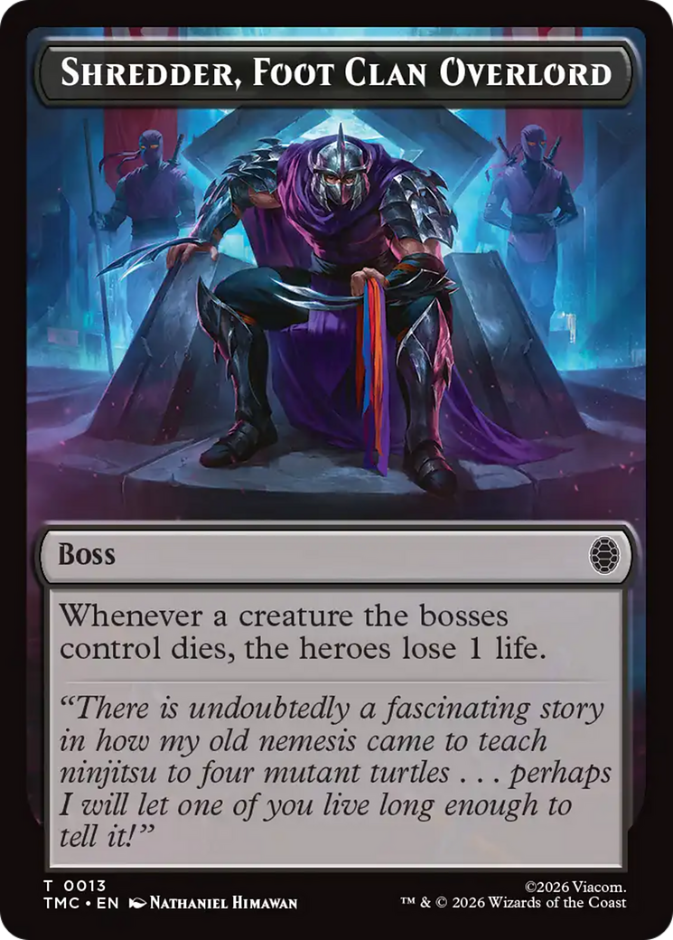 Shredder, Foot Clan Overlord [Teenage Mutant Ninja Turtles Commander Tokens] | Gear Gaming Bentonville