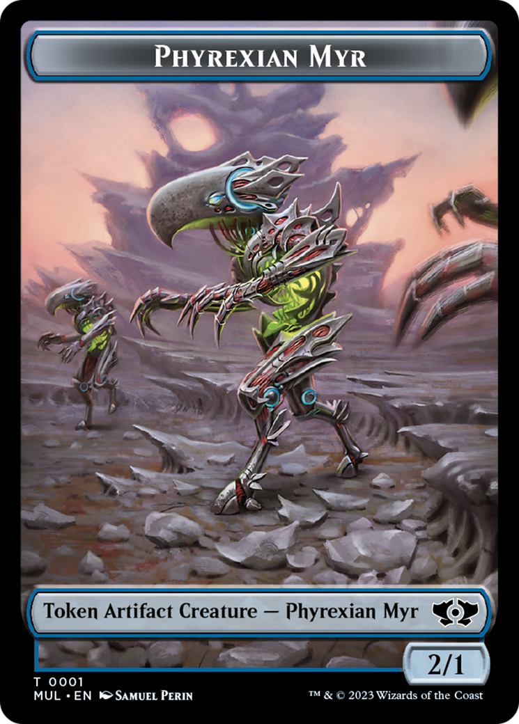 Phyrexian Myr // Knight Double-Sided Token [March of the Machine Tokens] | Gear Gaming Bentonville