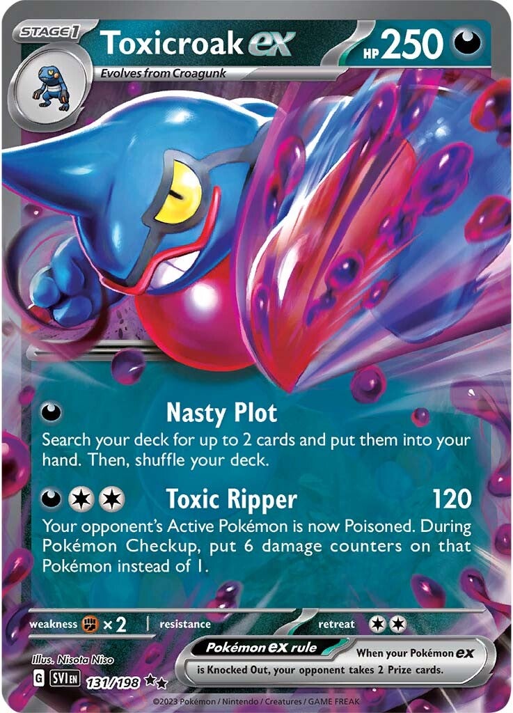 Toxicroak ex (131/198) [Scarlet & Violet: Base Set] | Gear Gaming Bentonville