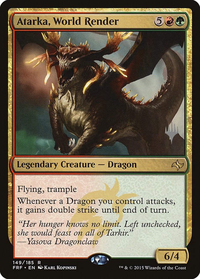 Atarka, World Render (Promo Pack) [Fate Reforged Promos] | Gear Gaming Bentonville