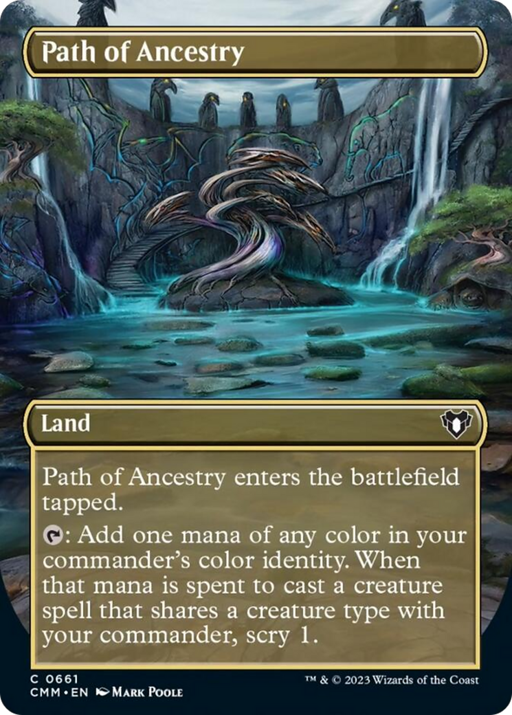 Path of Ancestry (Borderless Alternate Art) [Commander Masters] | Gear Gaming Bentonville