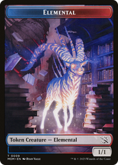 Elemental (09) // Dinosaur Double-Sided Token [March of the Machine Tokens] | Gear Gaming Bentonville