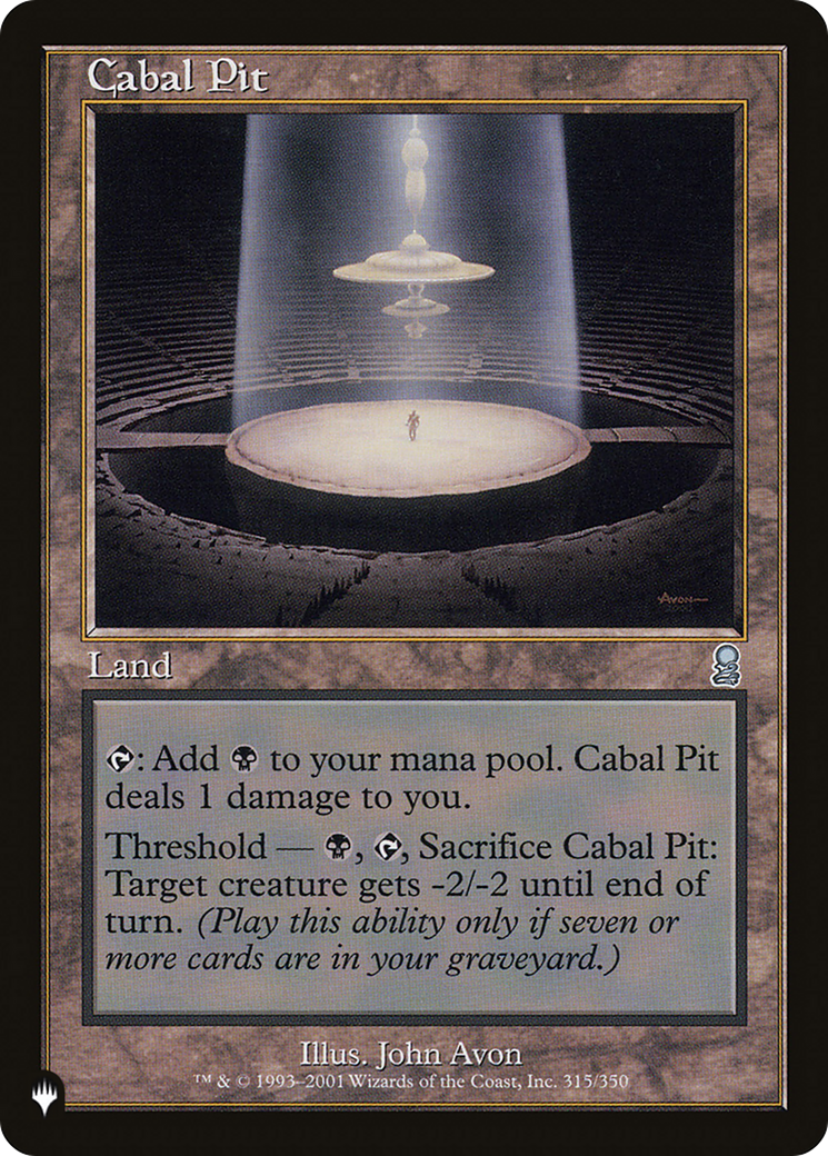 Cabal Pit [The List Reprints] | Gear Gaming Bentonville