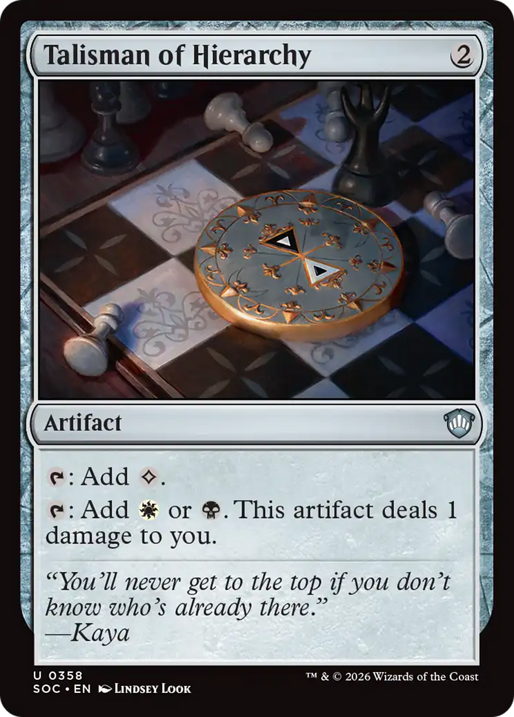 Talisman of Hierarchy [Secrets of Strixhaven Commander] | Gear Gaming Bentonville