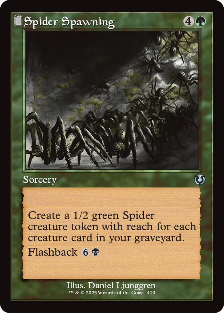 Spider Spawning (Retro Frame) [Innistrad Remastered] | Gear Gaming Bentonville