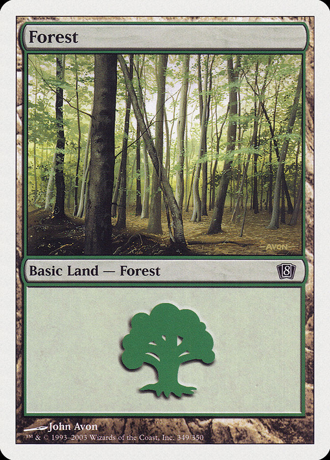 Forest (349) [Eighth Edition] | Gear Gaming Bentonville