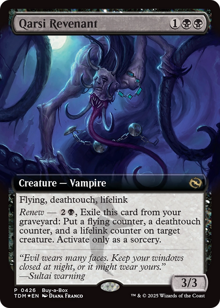 Qarsi Revenant (Extended Art) (Buy-A-Box) [Tarkir: Dragonstorm Promos] | Gear Gaming Bentonville
