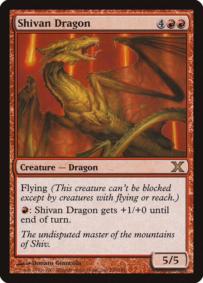 Shivan Dragon [Tenth Edition] | Gear Gaming Bentonville