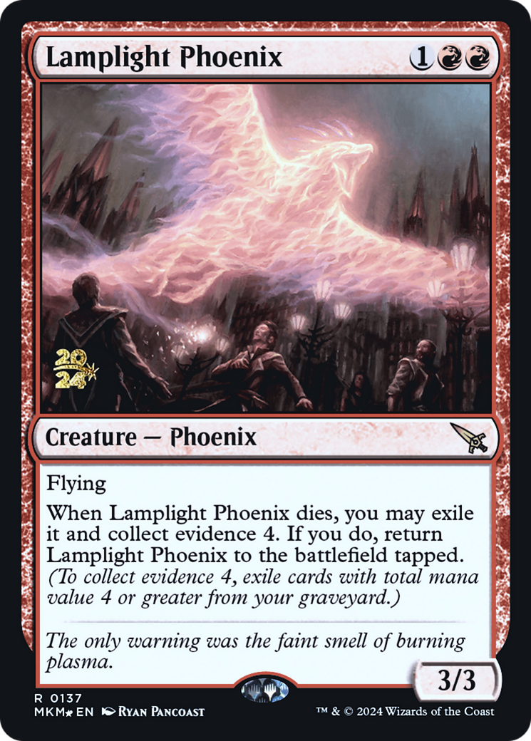 Lamplight Phoenix [Murders at Karlov Manor Prerelease Promos] | Gear Gaming Bentonville