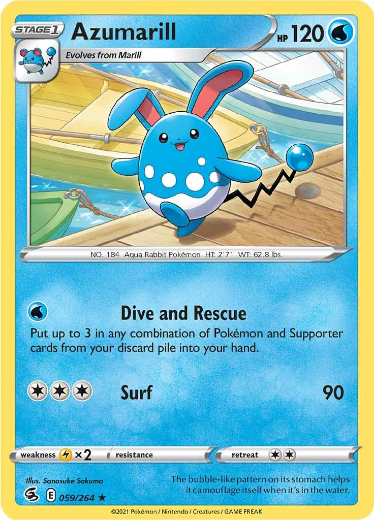 Azumarill (059/264) [Sword & Shield: Fusion Strike] | Gear Gaming Bentonville