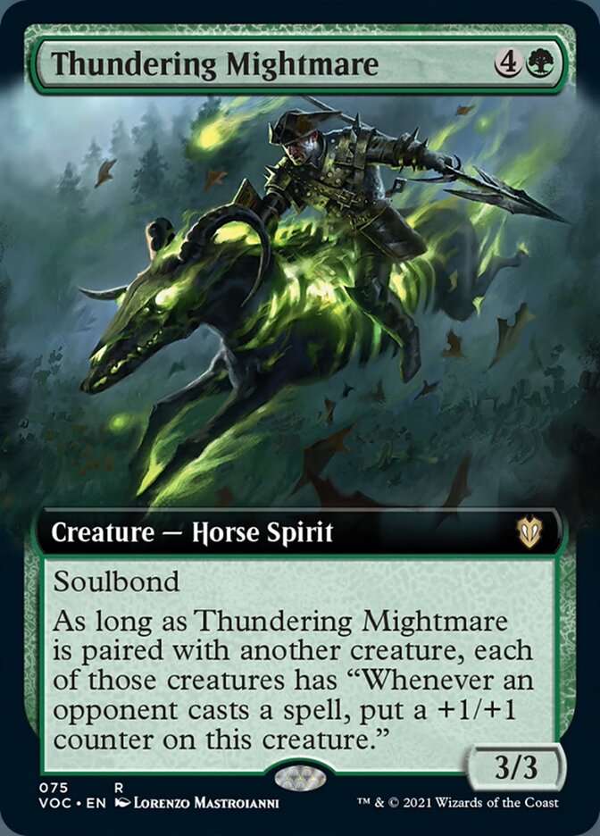 Thundering Mightmare (Extended Art) [Innistrad: Crimson Vow Commander] | Gear Gaming Bentonville
