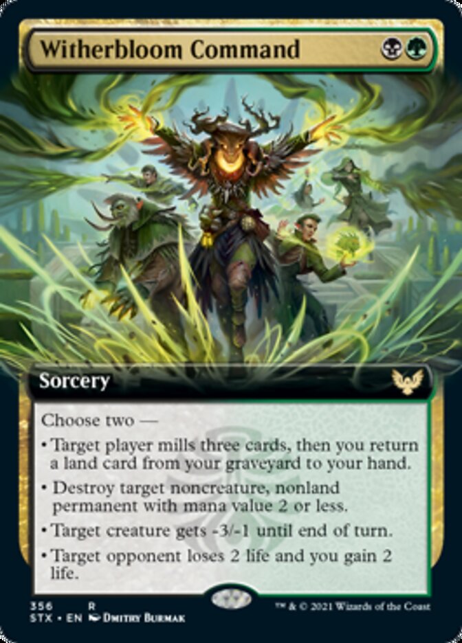 Witherbloom Command (Extended Art) [Strixhaven: School of Mages] | Gear Gaming Bentonville